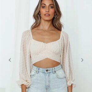 Women’s Sunset Swim Crop Peach